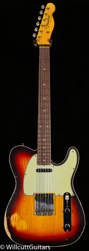 Fender Custom Shop LTD 1960 Telecaster Custom Relic Chocolate 3-Tone Sunburst (394)