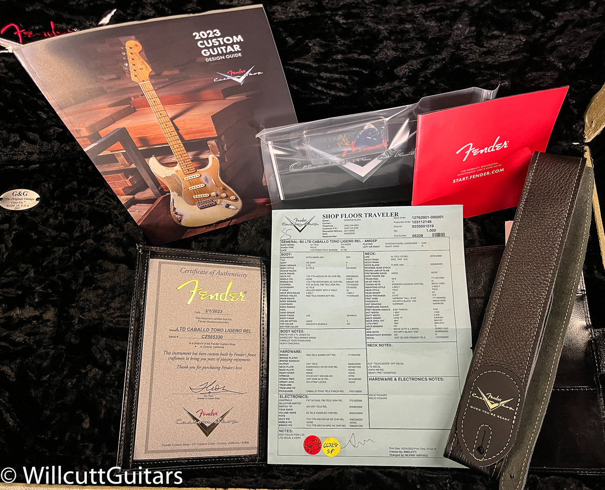 Fender Custom Shop LTD Caballo Tono Ligero Relic Aged Magenta Sparkle (330)