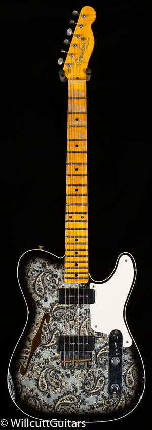 Fender Custom Shop Limited Edition Dual P90 Telecaster Relic Black Paisley (431)