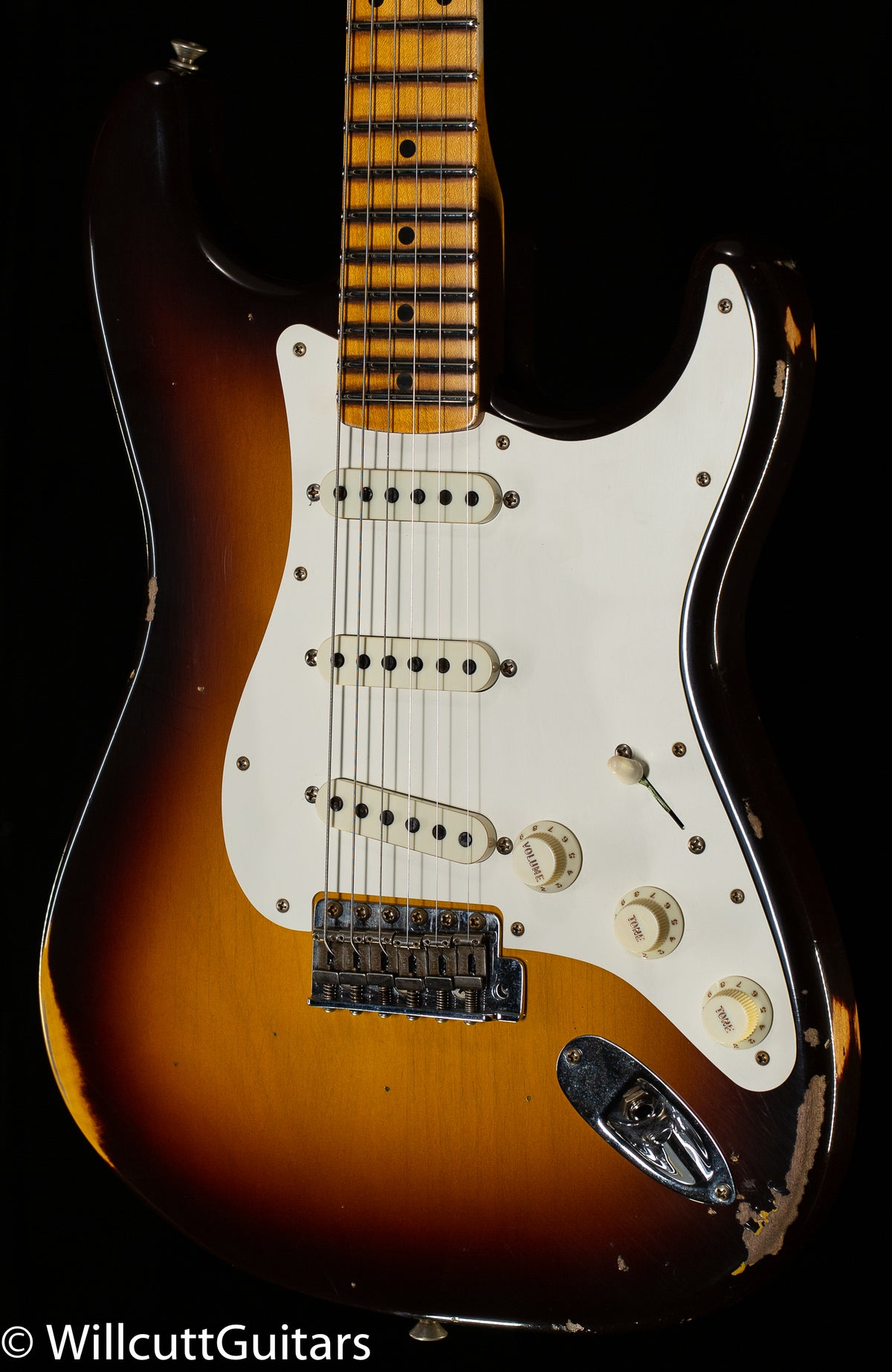 Fender Custom Shop LTD Fat &#39;50s Strat Relic Wide Fade Chocolate 2-Tone Sunburst (467)
