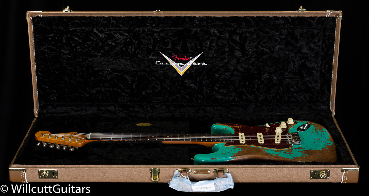 Fender Custom Shop Roasted 1960 Stratocaster Heavy Relic Aged Sea Foam Green (276)