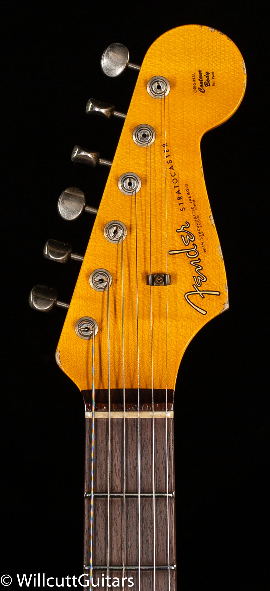 Fender Custom Shop 1962 Stratocaster Heavy Relic Aged Olympic White over 3-Tone Sunburst (531)
