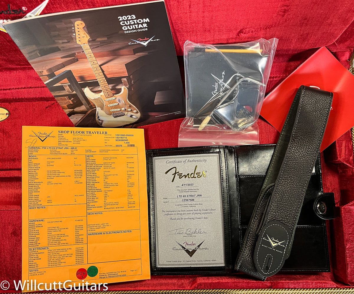 Fender Custom Shop LTD 1969 Stratocaster Journeyman Relic Aged Black (588)