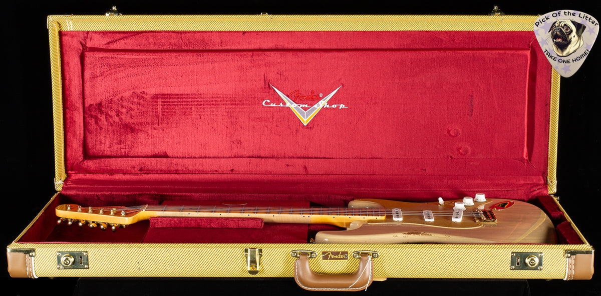 2024 Fender Custom Shop LTD &#39;55 Bone Tone Stratocaster Relic Aged Honey Blonde