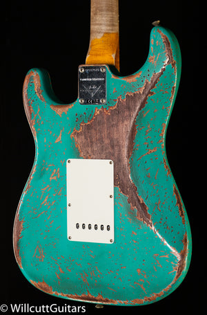 Fender Custom Shop 1960 Dual Mag II Stratocaster Super Heavy Relic Aged Sea Foam Green (625)