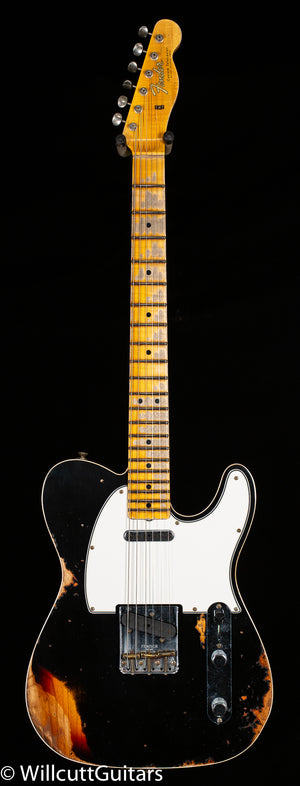 Fender Custom Shop 1965 Telecaster Custom Heavy Relic Aged Black/3-Color Sunburst (723)
