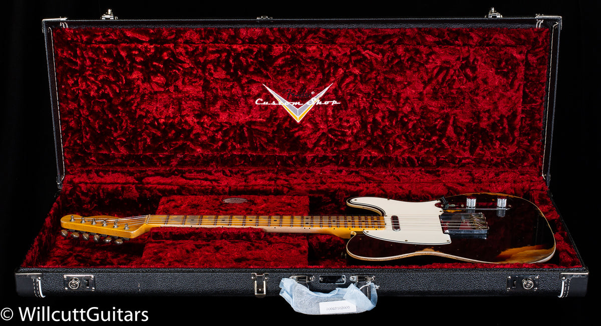 Fender Custom Shop 1965 Telecaster Custom Heavy Relic Aged Black/3-Color Sunburst (723)