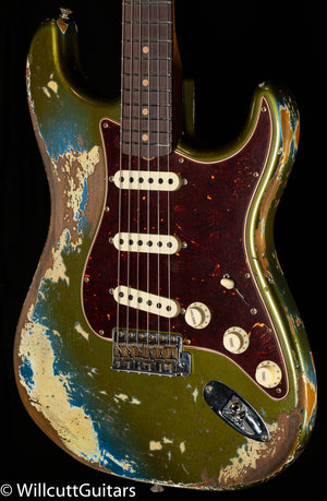 Olive deals green stratocaster