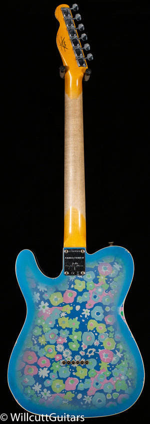 Fender Custom Shop 1972 Thinline Telecaster Custom Relic Aged Blue Floral (369)