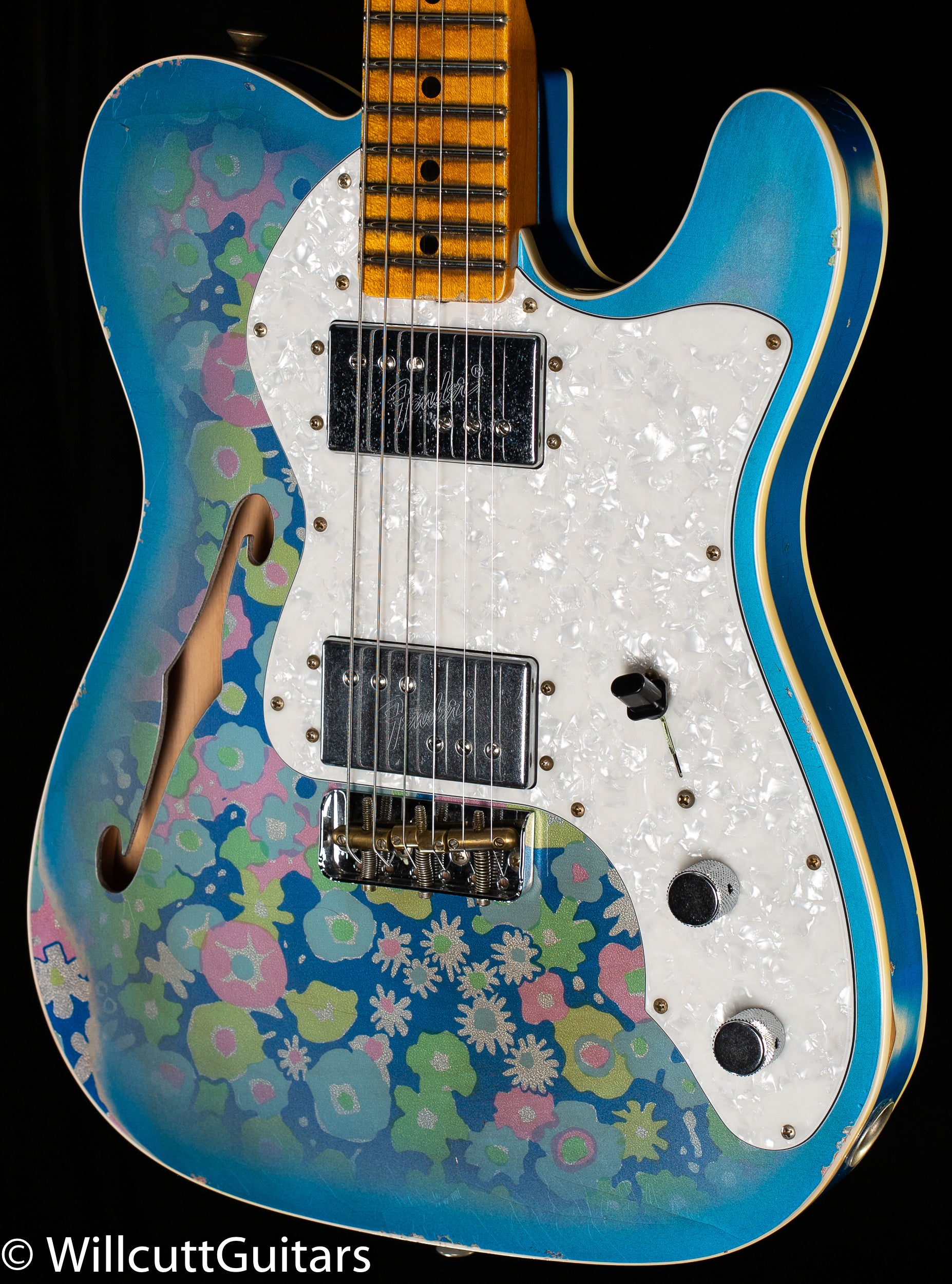 Fender Custom Shop 1972 Thinline Telecaster Custom Relic Aged Blue 