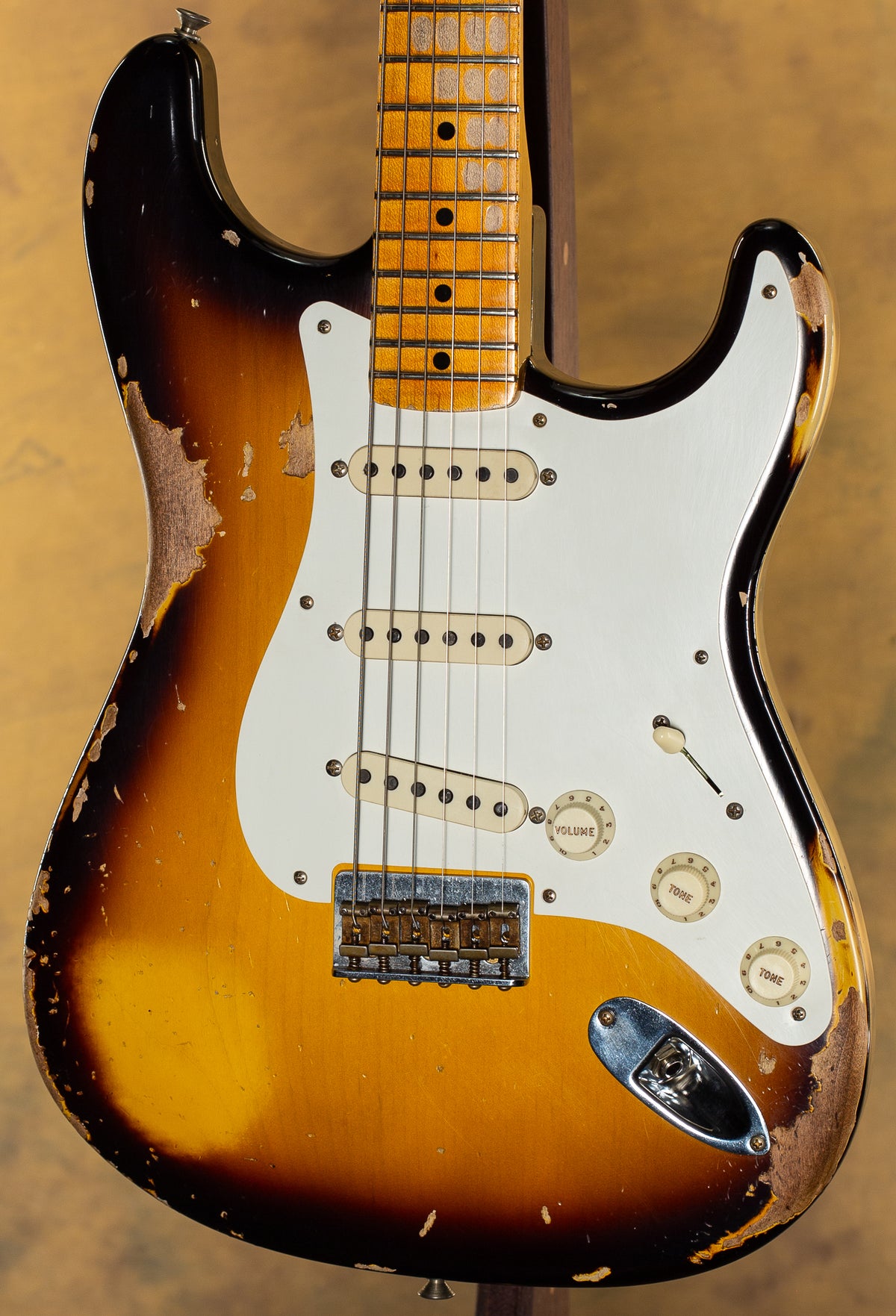 2023 Fender Custom Shop Troposphere Strat Hard-Tail Heavy Relic Super Faded Aged 2-Color Sunburst