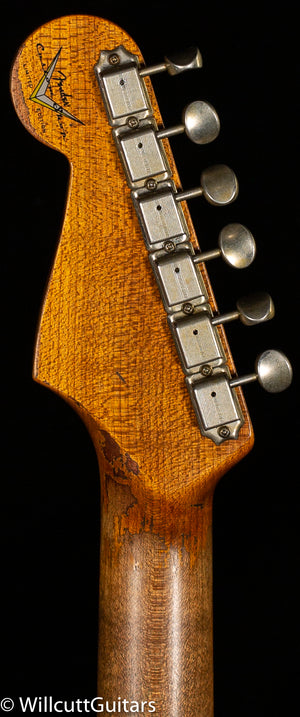 Fender Custom Shop Roasted 1960 Stratocaster Heavy Relic Aged Lake Placid Blue over 3-Color Sunburst (612)
