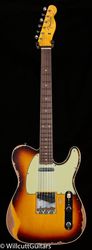 Fender Custom Shop LTD 1960 Telecaster Custom Heavy Relic Chocolate 3-Color Sunburst (701)