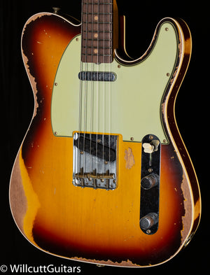 Fender Custom Shop LTD 1960 Telecaster Custom Heavy Relic Chocolate 3-Color Sunburst (701)