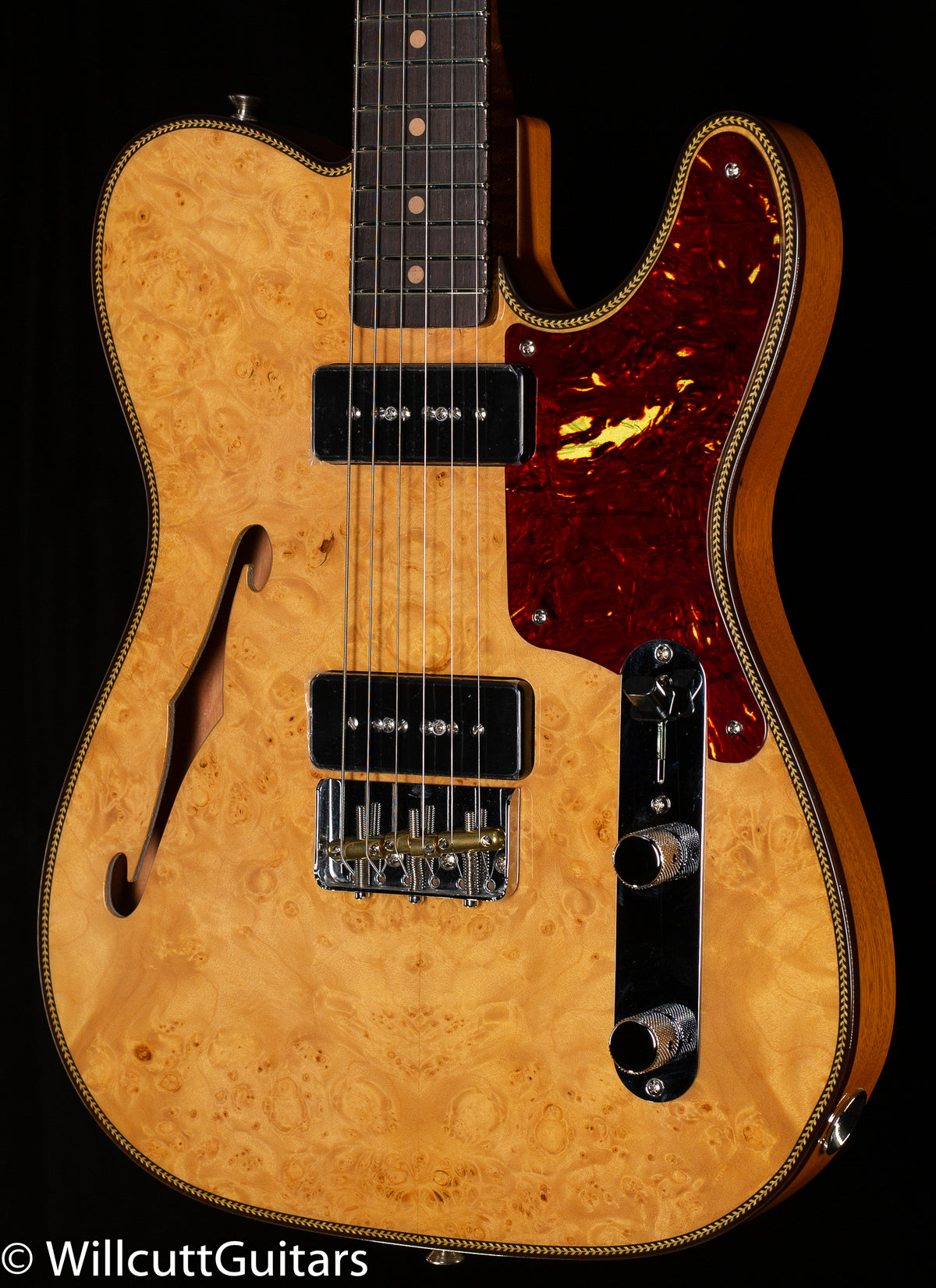 Fender Custom Shop Artisan Telecaster Dual P90 Maple Burl Aged Natural (517)