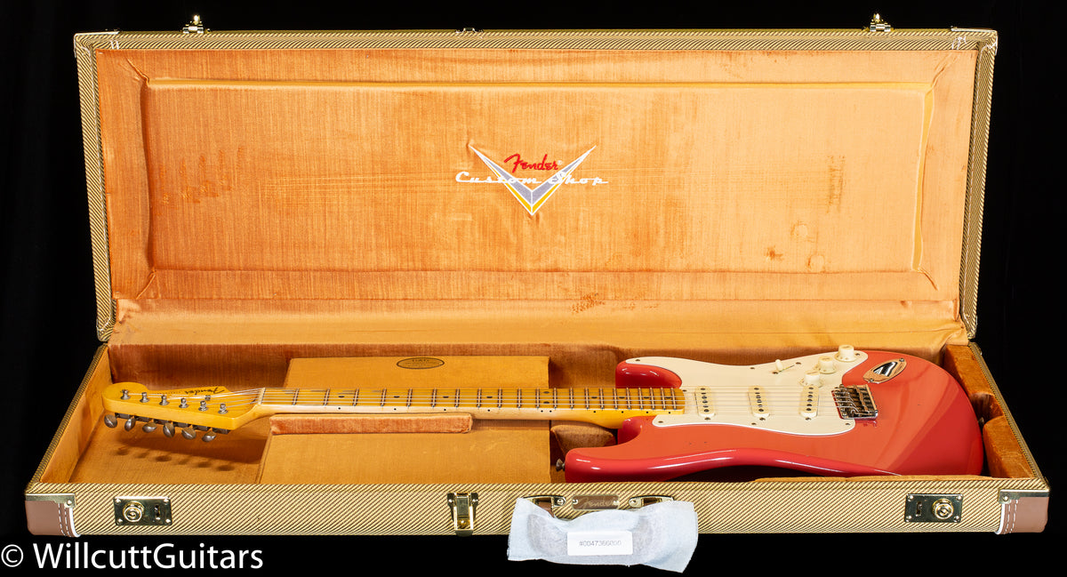 Fender Custom Shop LTD 1956 Stratocaster Journeyman Relic Super Faded Aged Fiesta Red (836)