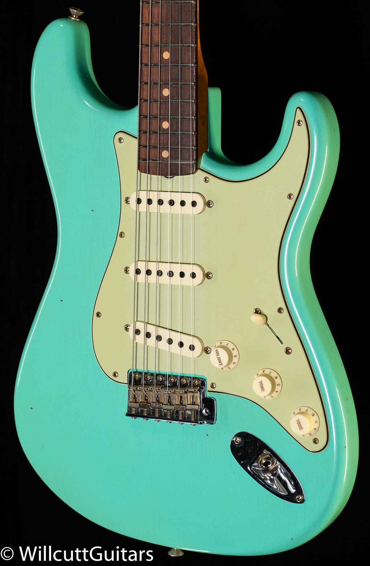 Fender Custom Shop 1959 Stratocaster Journeyman Relic Super Faded Aged Sea Foam Green (023)