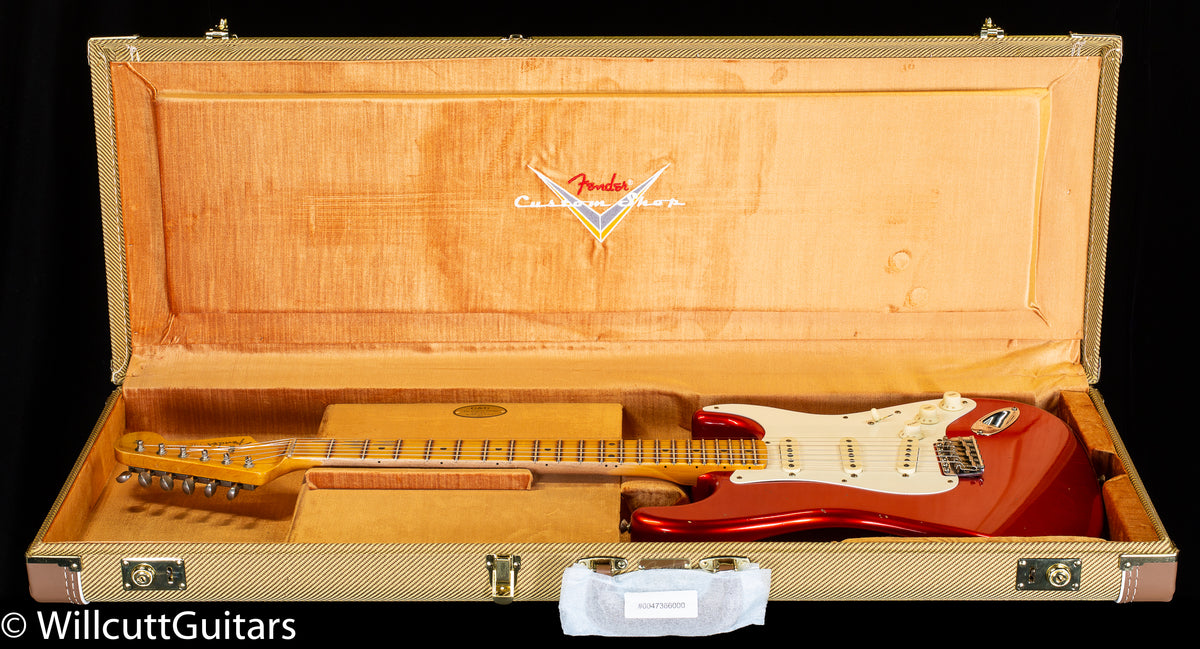 Fender Custom Shop 1956 Stratocaster Journeyman Relic Super Faded Aged Candy Apple Red (029)