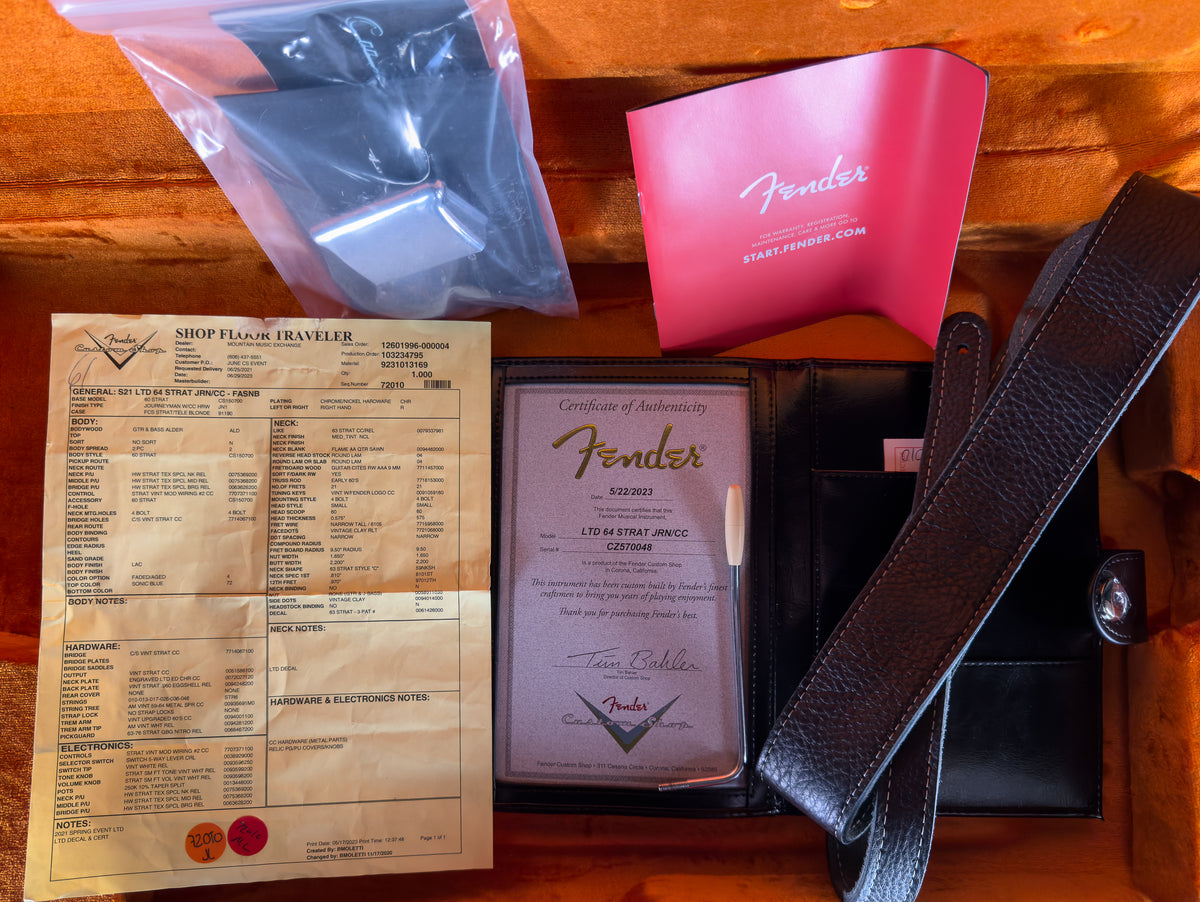 2023 Fender Custom Shop LTD &#39;64 Stratocaster Journeyman Relic Aged Sonic Blue