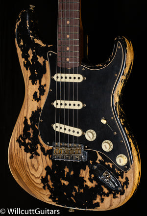 Fender Custom Shop LTD Poblano Stratocaster Super Heavy Relic Aged Black (104)
