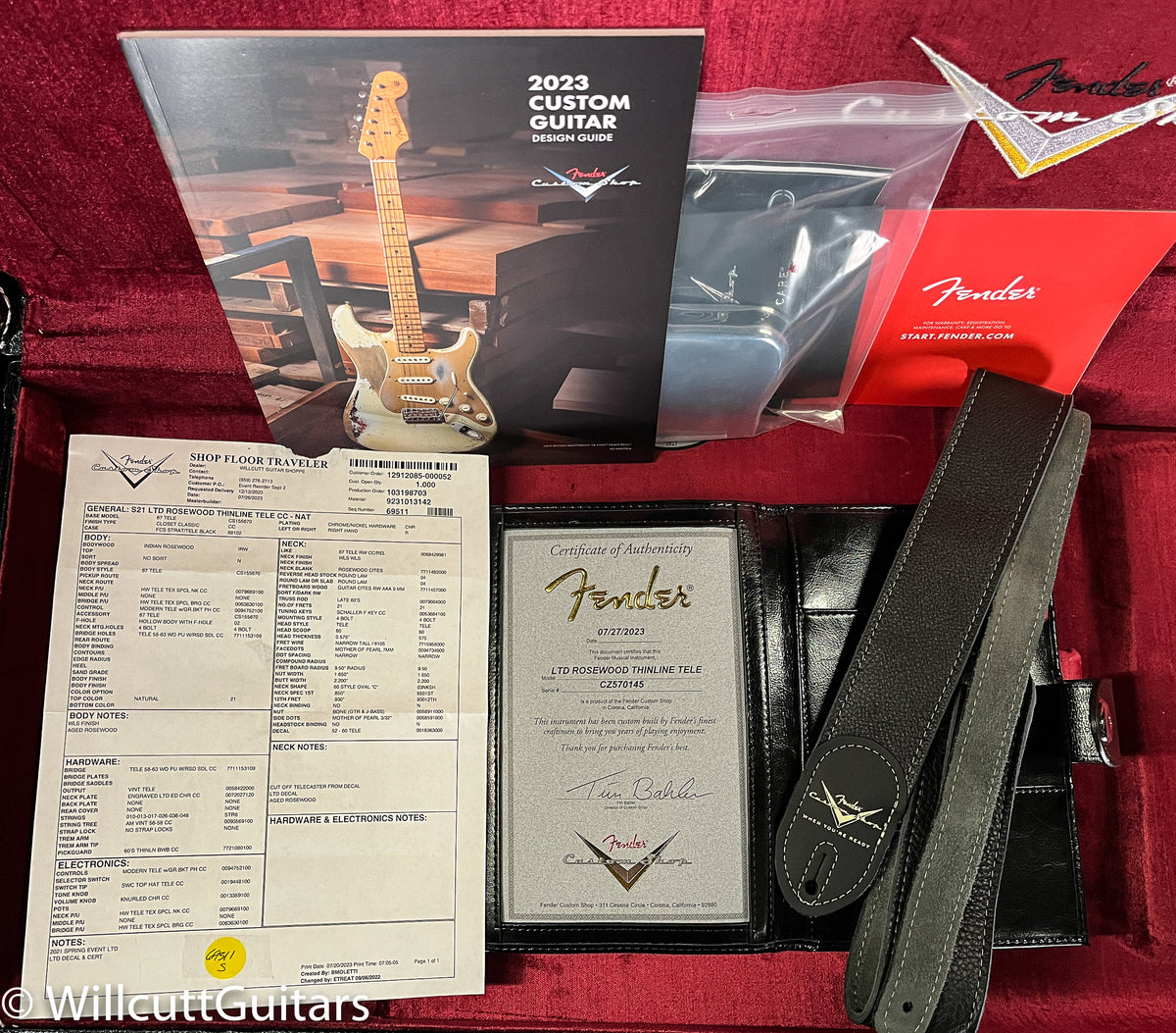 Fender Custom Shop Limited Edition Rosewood Telecaster Thinline Closet Classic Natural (145)