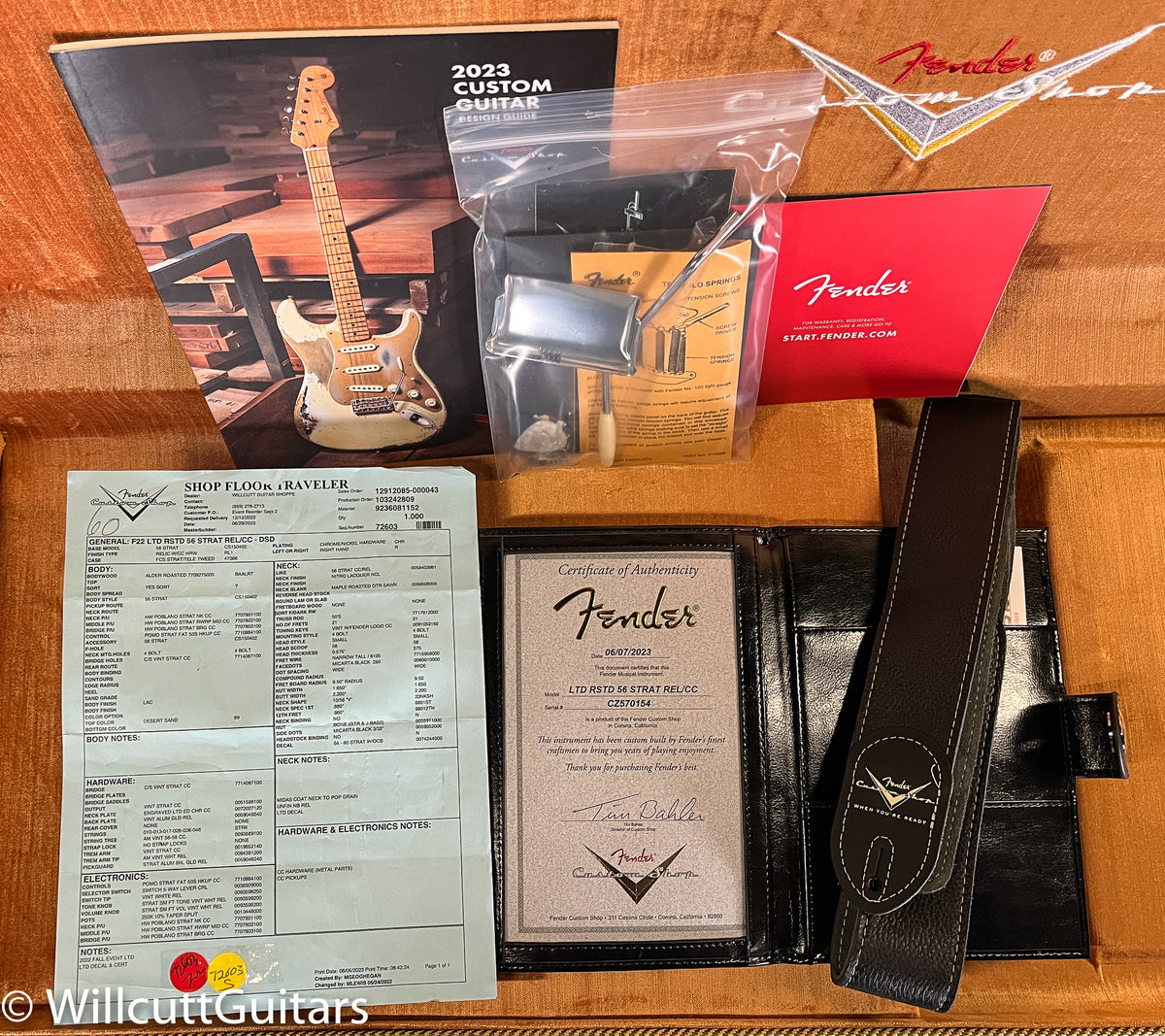 Fender Custom Shop LTD Roasted 1956 Stratocaster Relic Desert Sand Poblano (154)