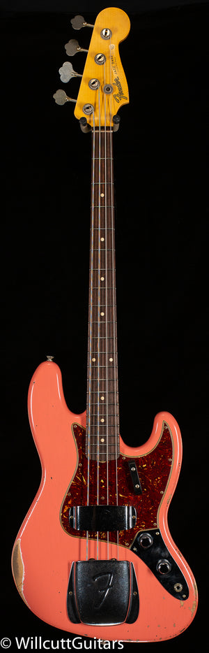 Fender Custom Shop 1960 Jazz Bass Relic Super Faded Aged Tahitian Coral (274)
