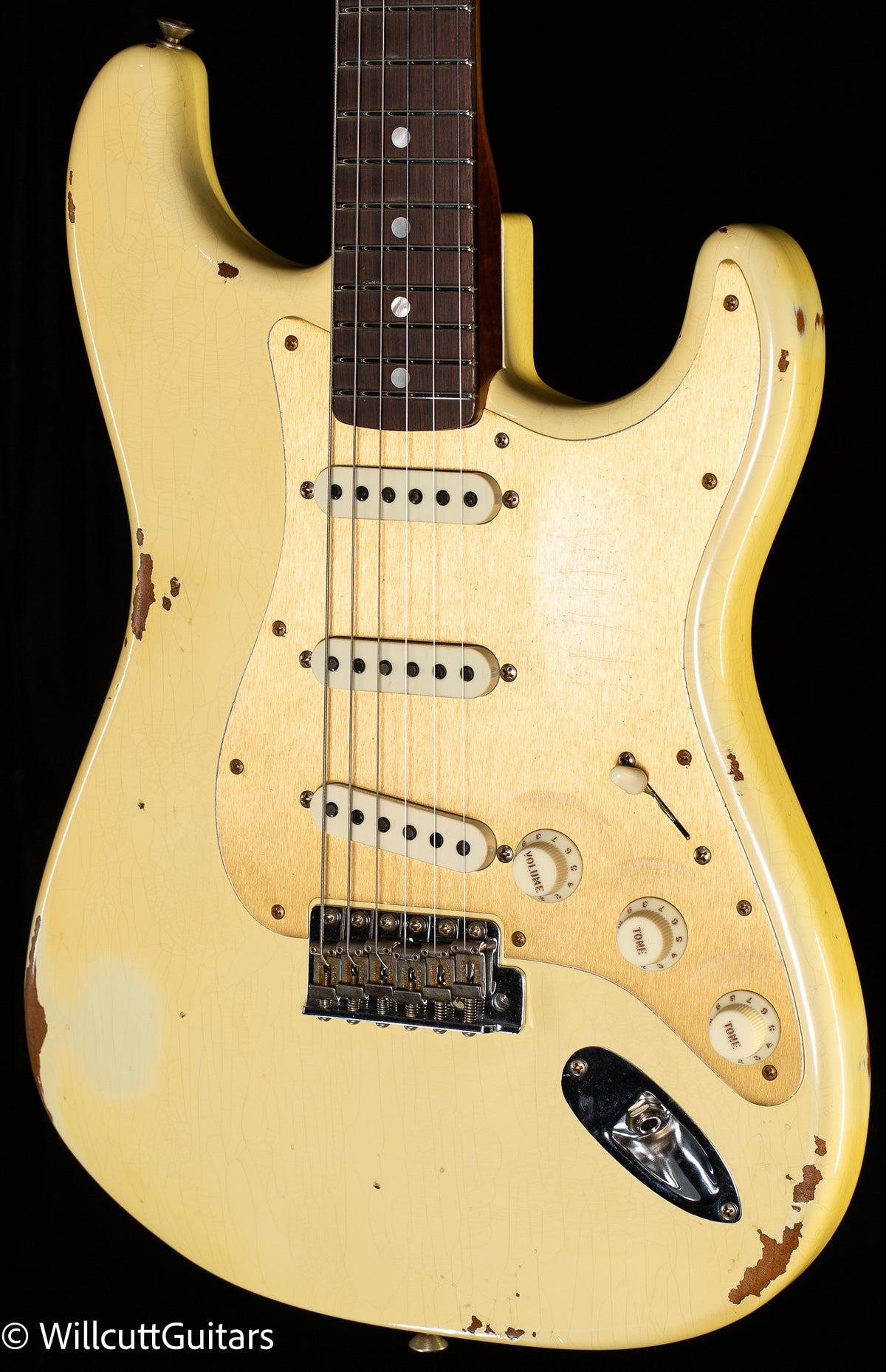 Fender Custom Shop LTD Roasted Bighead Strat Relic Aged Vintage White (189)