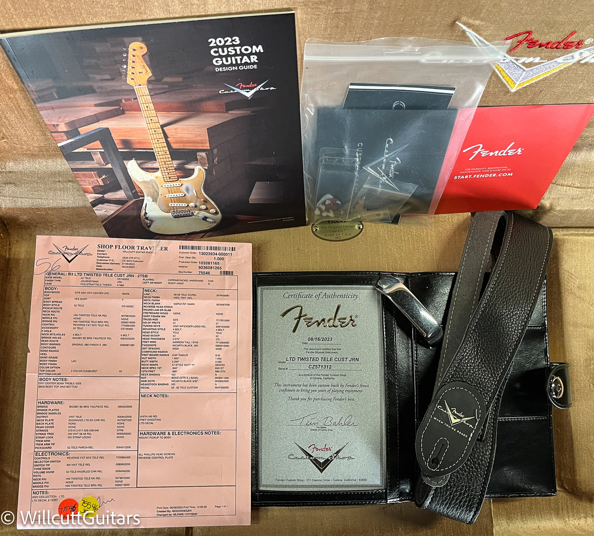 Fender Custom Shop LTD Twisted Telecaster Custom Journeyman Relic Bigsby 2-Color Sunburst (312)