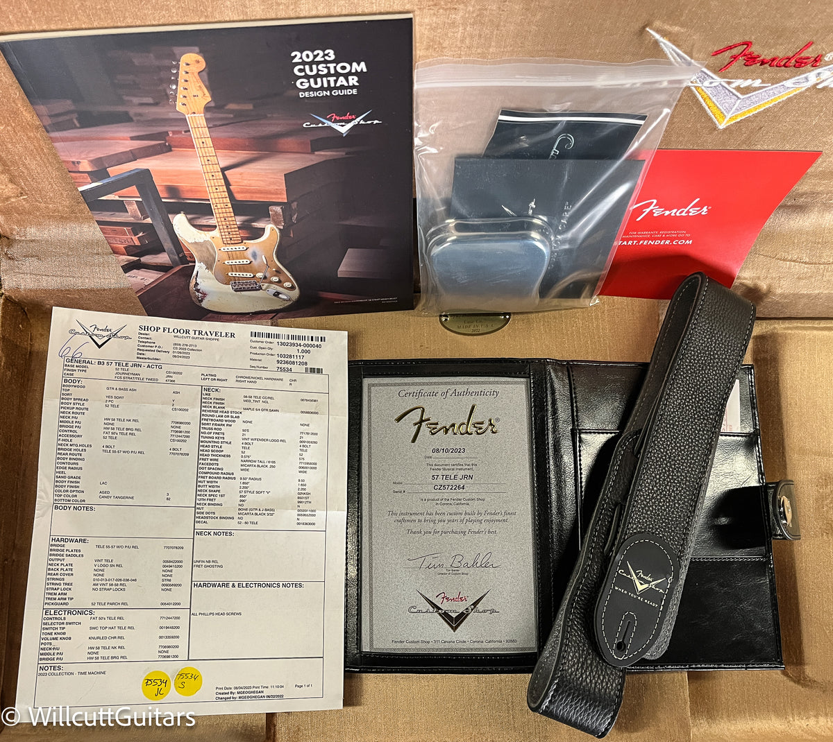 Fender Custom Shop 1957 Telecaster Journeyman Relic Aged Candy Tangerine (264)