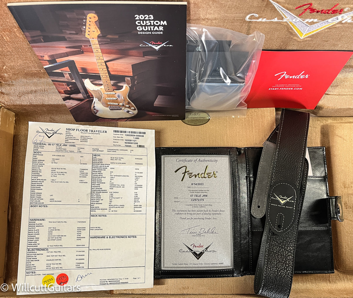 Fender Custom Shop 1957 Telecaster Journeyman Relic Aged White Blonde (375)