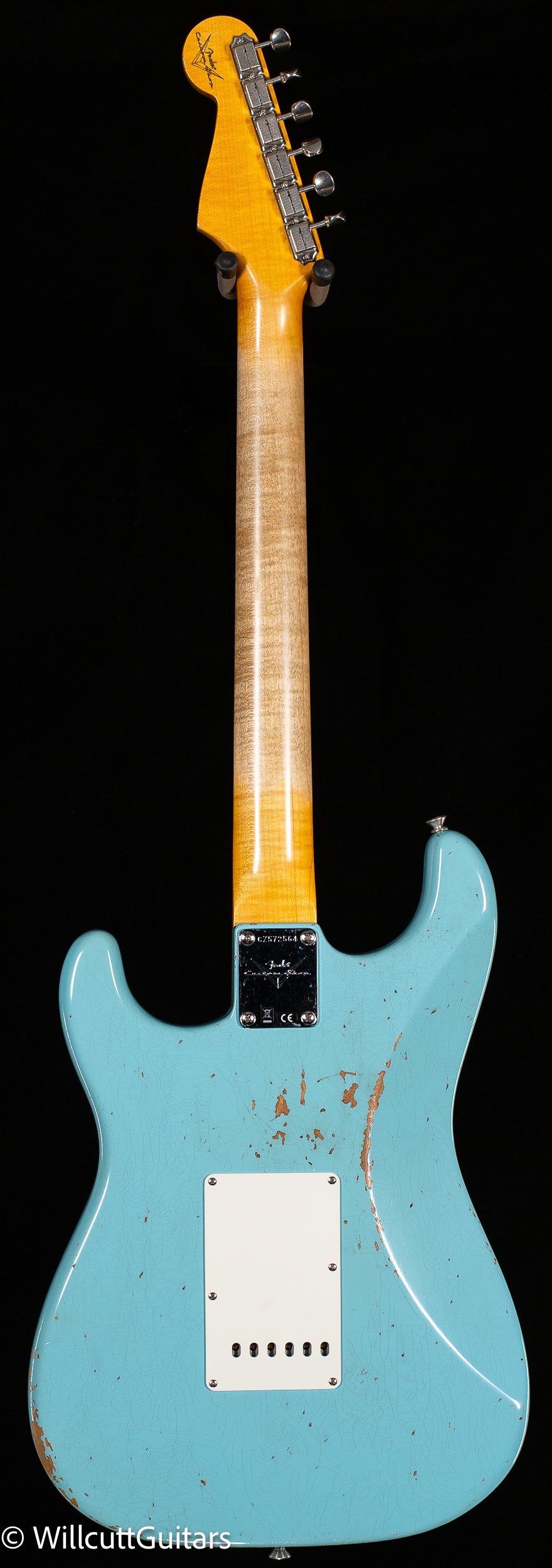 Fender Custom Shop Late 1962 Strat Relic/ Closet Classic Faded Aged Daphne Blue (564)
