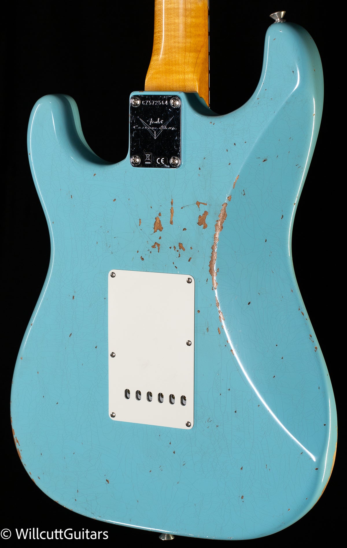 Fender Custom Shop Late 1962 Strat Relic/ Closet Classic Faded Aged Daphne Blue (564)