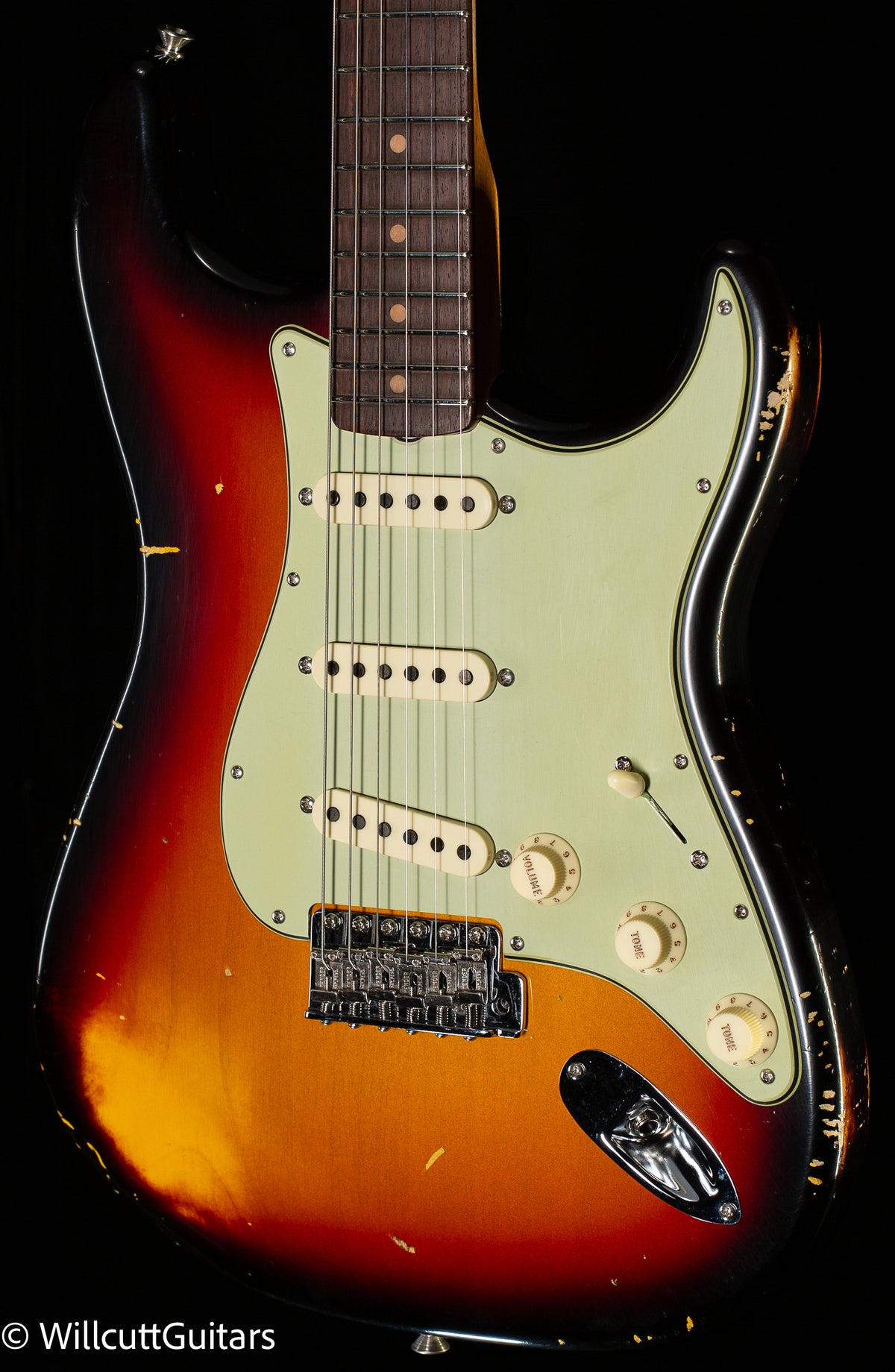 Fender Custom Shop Late 1962 Strat Relic Closet Classic Hardware 3-Tone Sunburst (643)