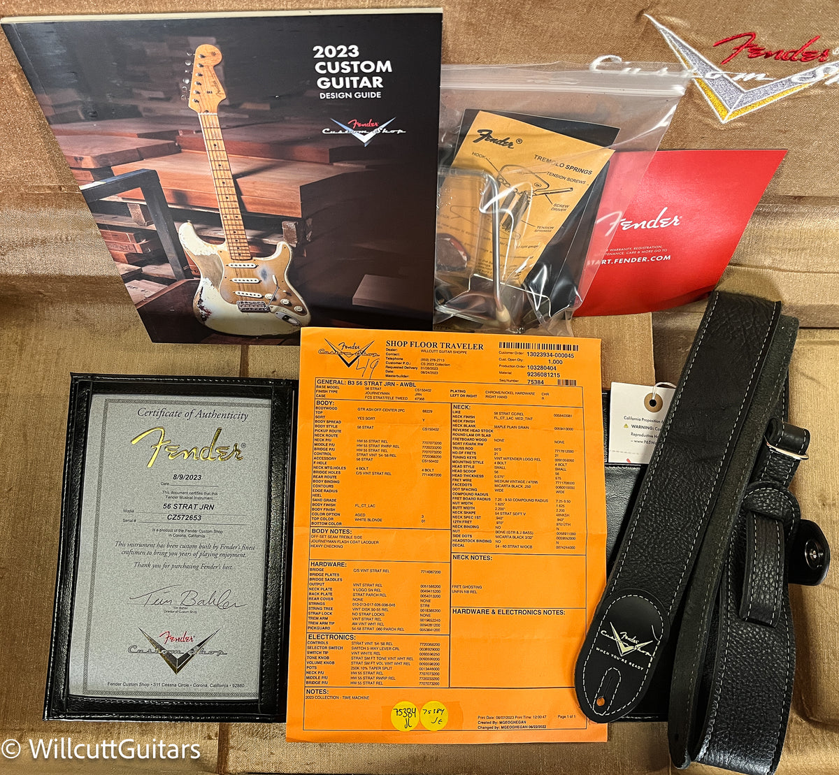 Fender Custom Shop 1956 Stratocaster Journeyman Relic Aged White Blonde (653)