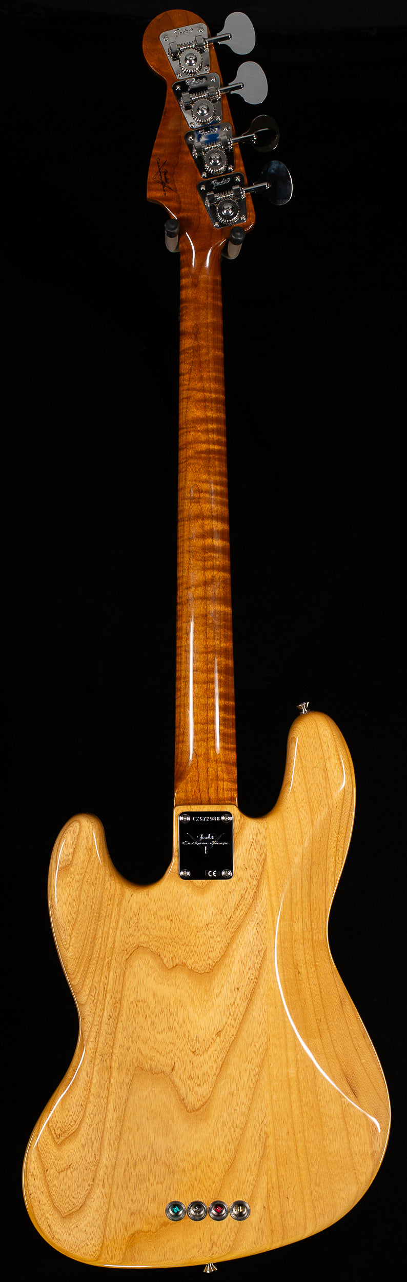 Fender Custom Shop BArtisan Maple Burl Jazz Bass Aged Natural (988)