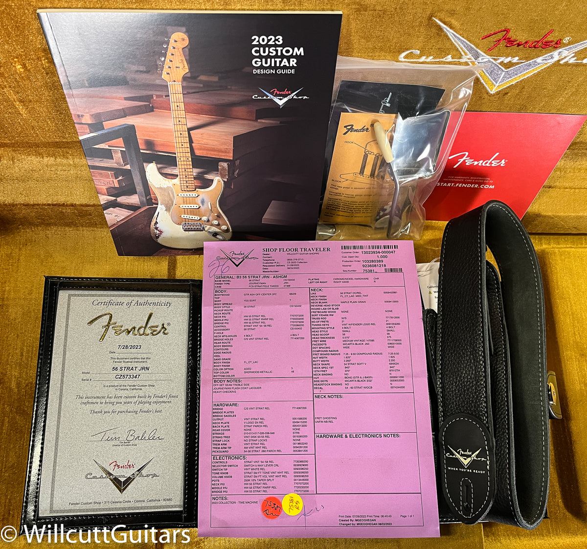 Fender Custom Shop 1956 Stratocaster Journeyman Relic Aged Sherwood Green Metallic (347)