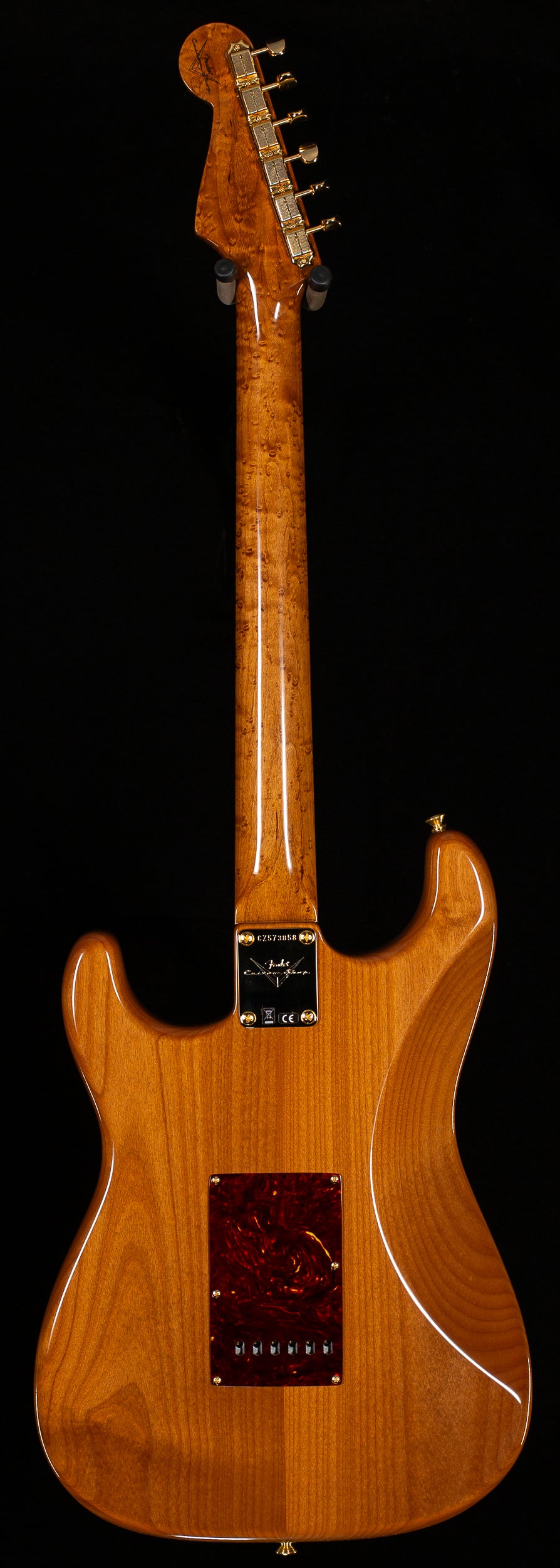 ギター Fender CS Strat Fender Custom Shop Artisan Maple Burl Stratocaster Aged Natural