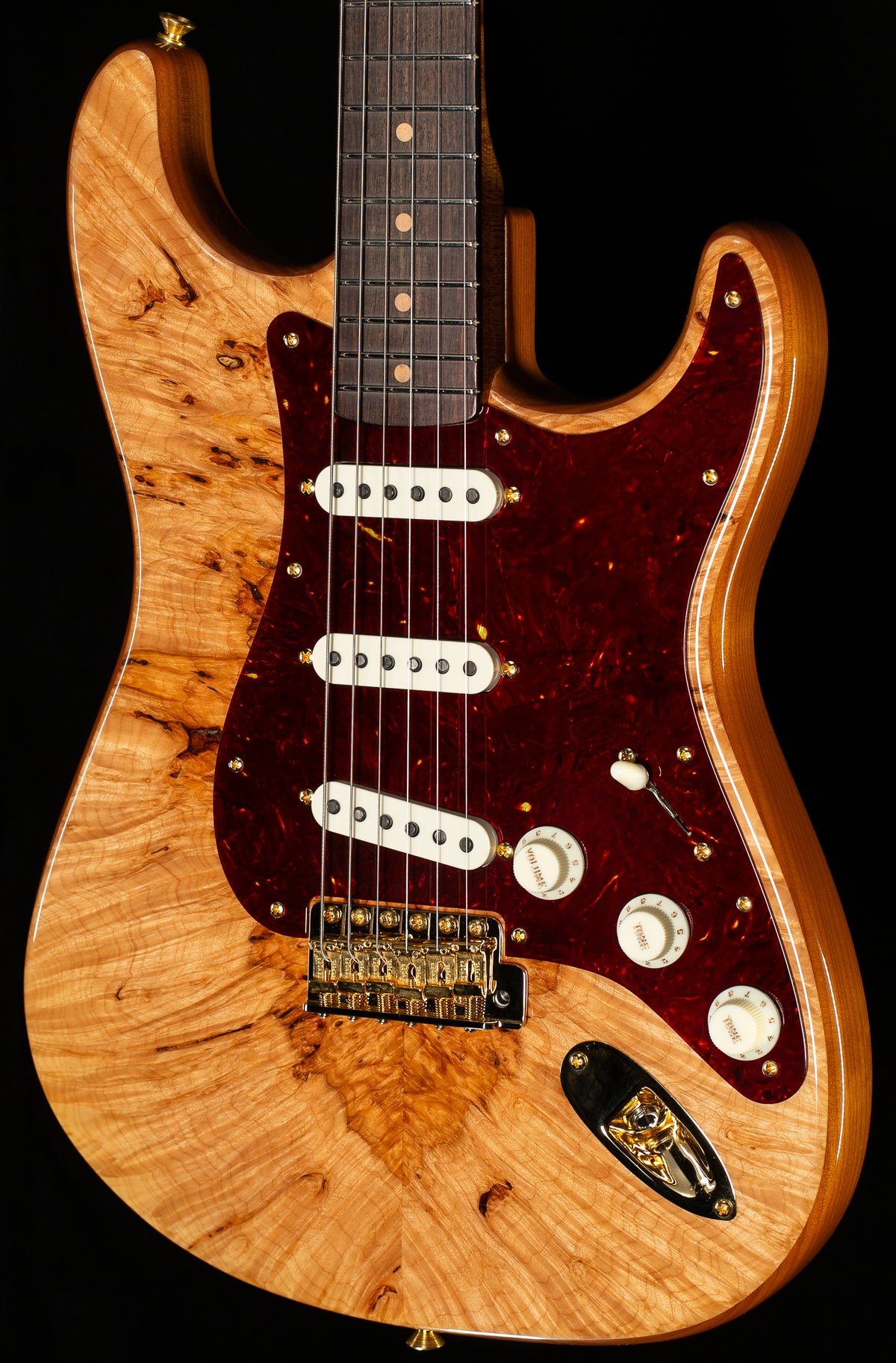 Fender Custom Shop Artisan Maple Burl Stratocaster Aged Natural (858)