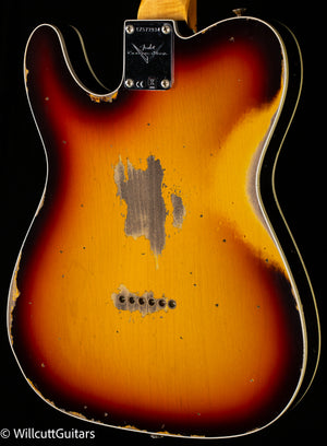 Fender Custom Shop 1965 Telecaster Custom Heavy Relic Faded 3-Tone Sunburst (934)