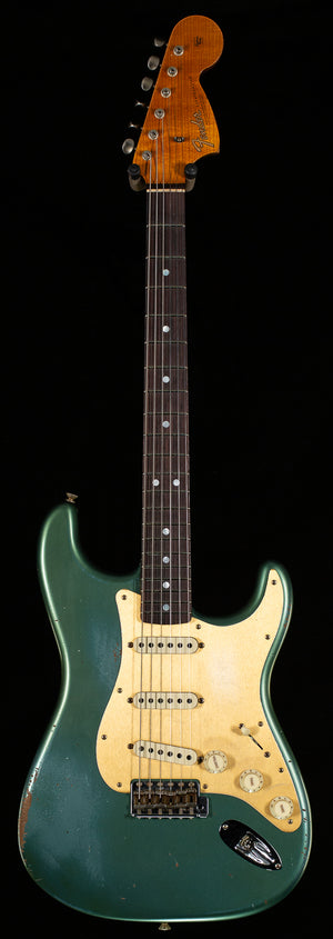 Fender Custom Shop LTD Roasted BIGHEAD STRAT Relic - Faded Aged Sherwood Green Metallic (165)