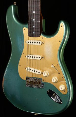 Fender Custom Shop LTD Roasted BIGHEAD STRAT Relic - Faded Aged Sherwood Green Metallic (165)