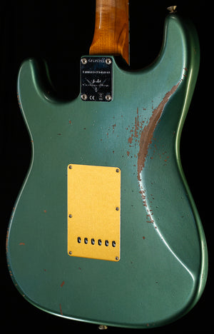 Fender Custom Shop LTD Roasted BIGHEAD STRAT Relic - Faded Aged Sherwood Green Metallic (165)