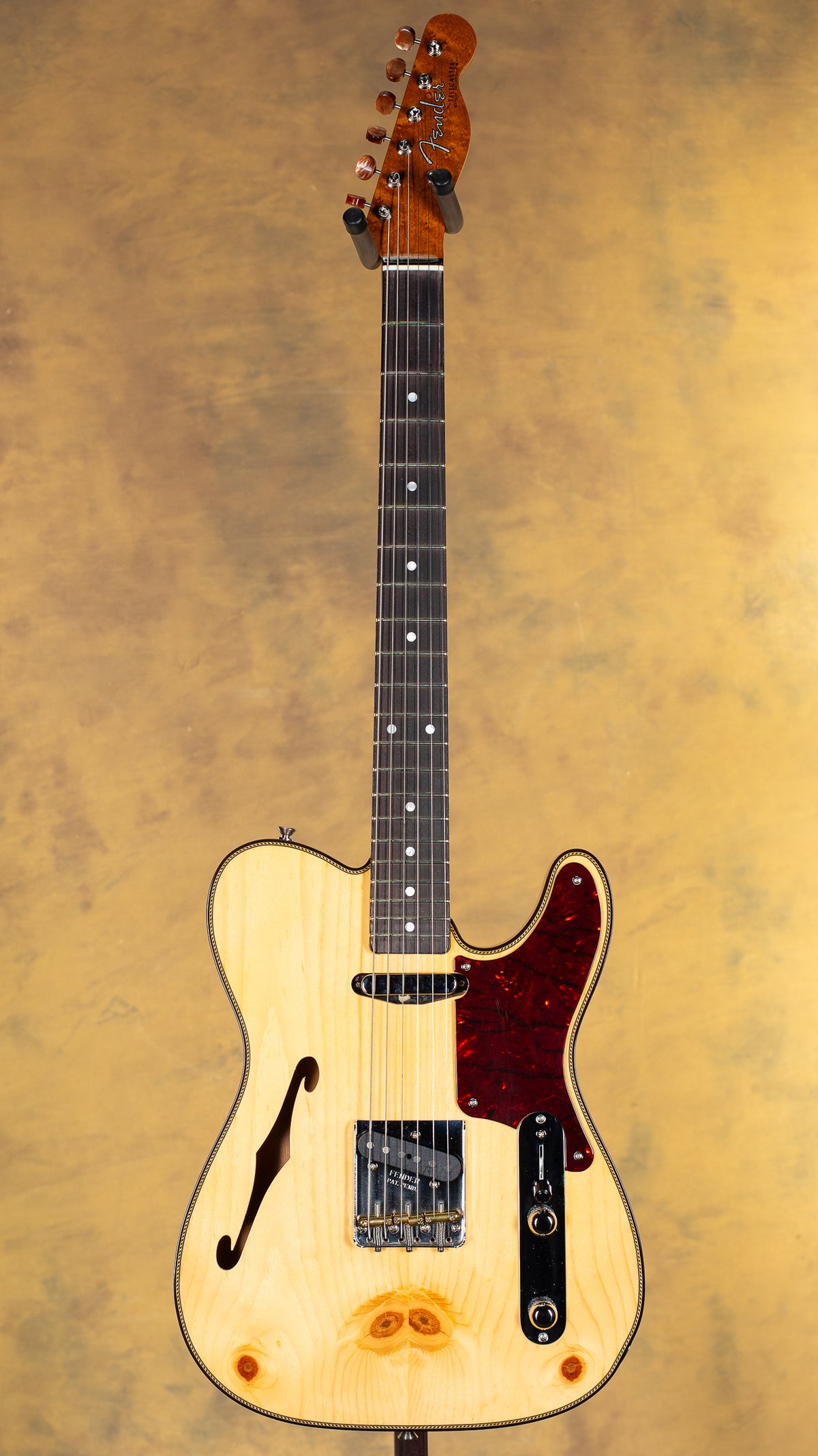2024 Fender Custom Shop Artisan Knotty Pine Tele Thinline AAA Rosewood Fingerboard Aged Natural