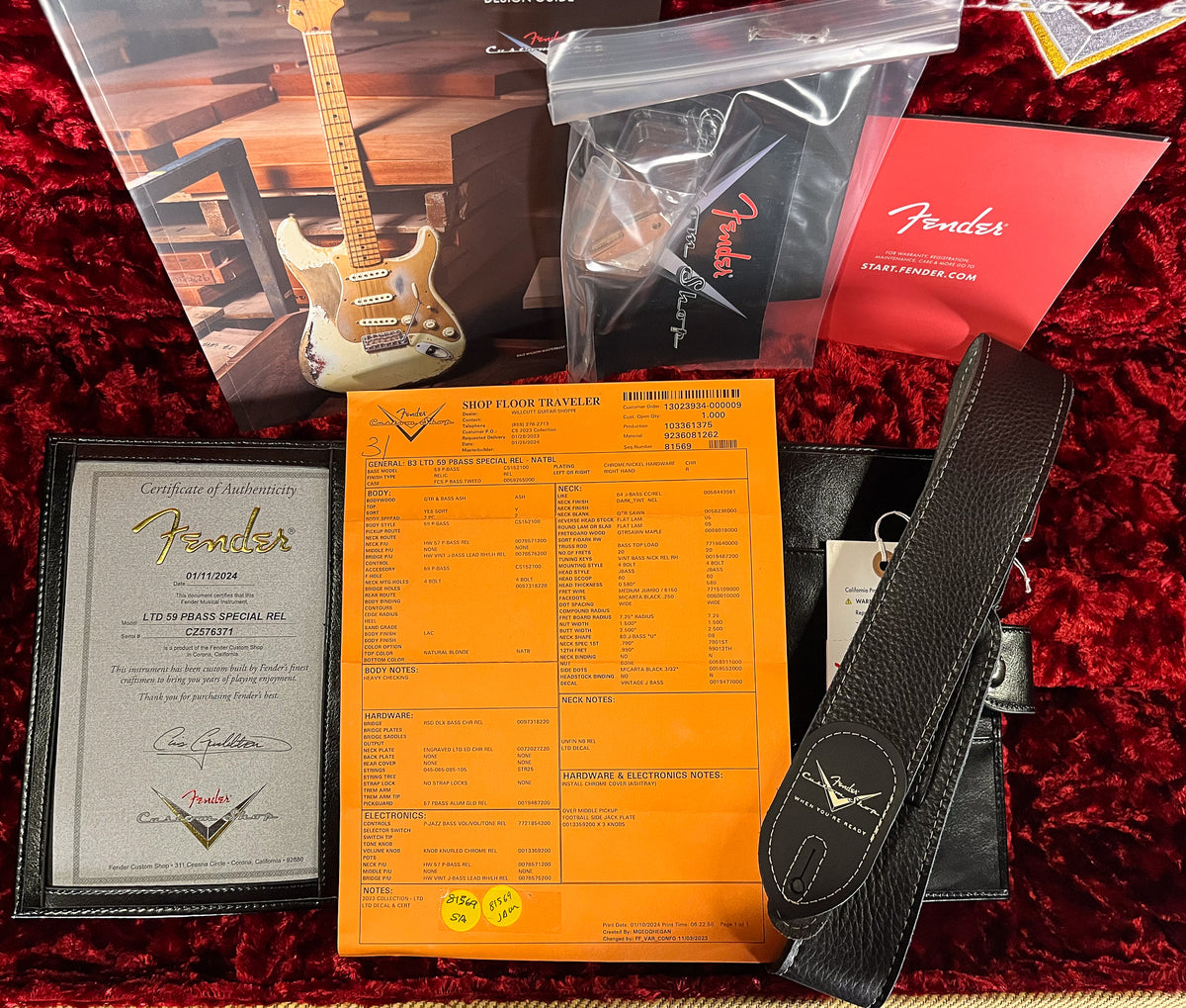 Fender Custom Shop LTD 1959 Precision Bass Special Relic Natural Blonde (371)