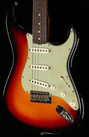Fender Custom Shop Masterbuilt Dale Wilson True '62 Strat Journeyman 3-Tone Sunburst Brazilian 59 C (189)