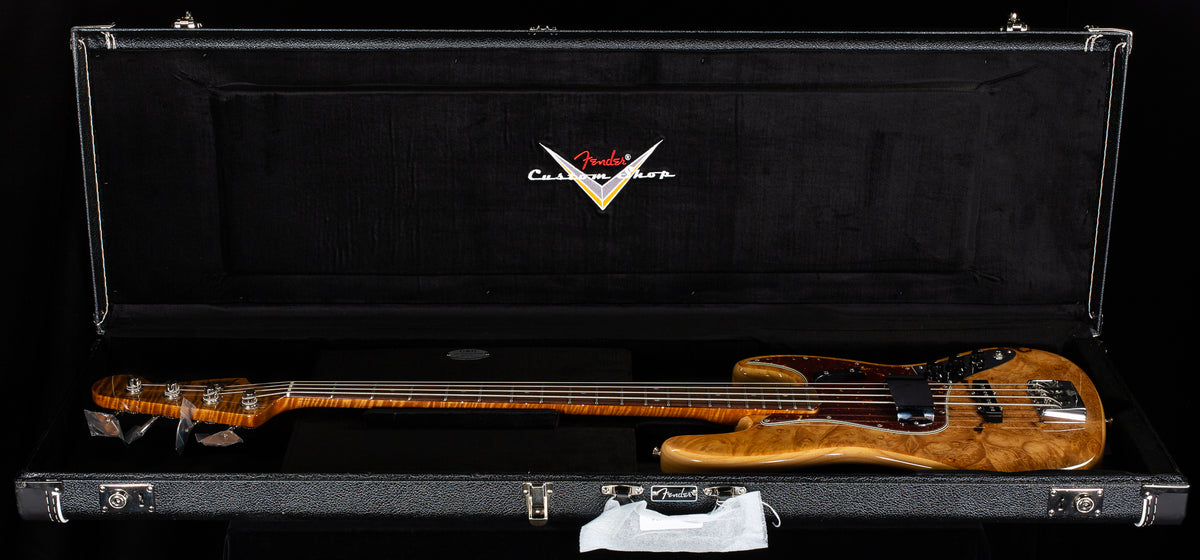 Fender Custom Shop Artisan Maple Burl Jazz Bass Aged Natural (629)
