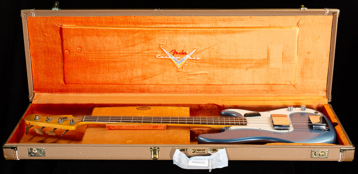 Fender Custom Shop 1966 Precision Bass Journeyman Relic Super Faded Aged Lake Placid Blue (783)