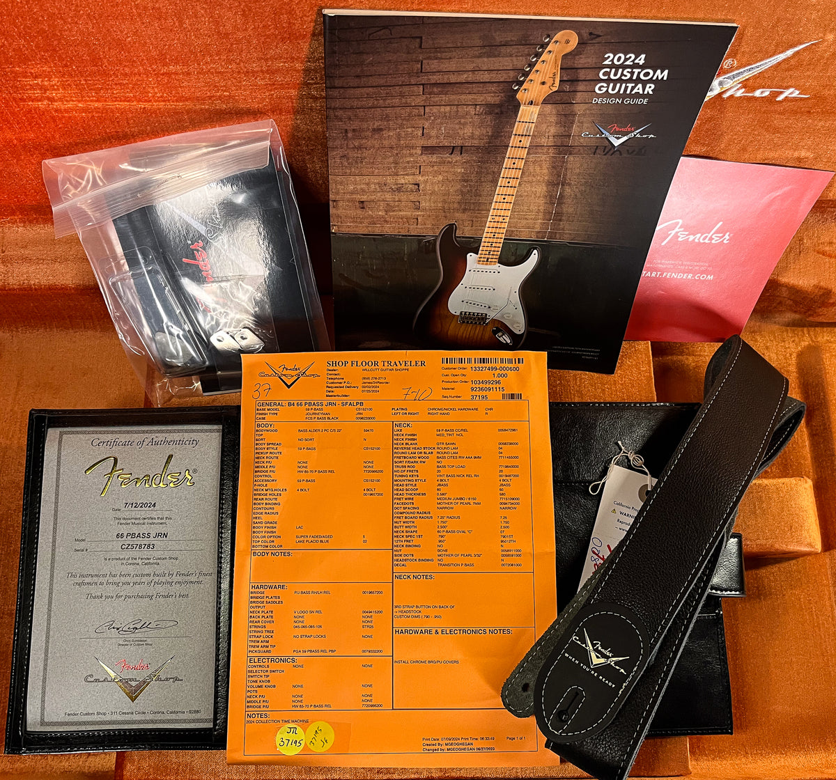 Fender Custom Shop 1966 Precision Bass Journeyman Relic Super Faded Aged Lake Placid Blue (783)