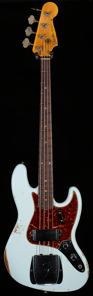 Fender Custom Shop 1960 Jazz Bass Relic Super Faded Aged Sonic Blue (830)